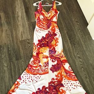 Vibrant Detailed Summer Gown